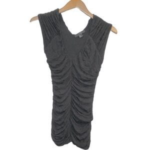 🌈 6/$60, Forever 21 Ruched Top, Black, Size Small